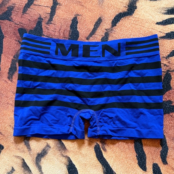 Other - Blue and Black Striped Men's Boxer Briefs